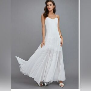 NWT Commense Boho Vacation Long Dress - White Size M